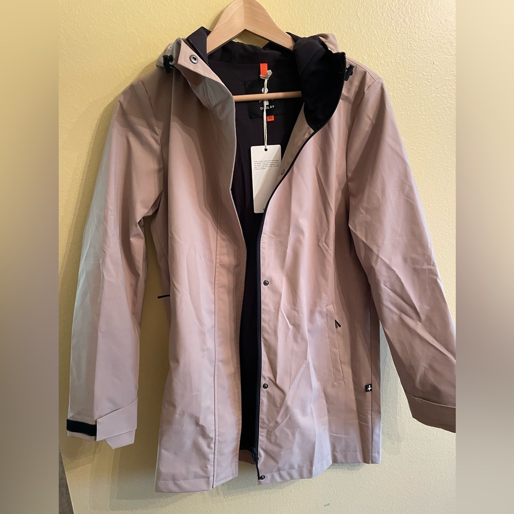 Orolay Women’s Mid-Length Waterproof Trench Jacket, XS, Khaki